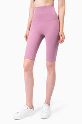 Breathable High-Rise Wide WaistbBiker Shorts